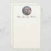 Meine lieblichen Notizen - Elegante Blume Briefpapier (Vorne/Hinten)