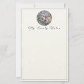 Meine lieblichen Notizen - Elegante Blume Briefpapier (Vorderseite)