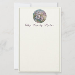 Meine lieblichen Notizen - Elegante Blume Briefpapier