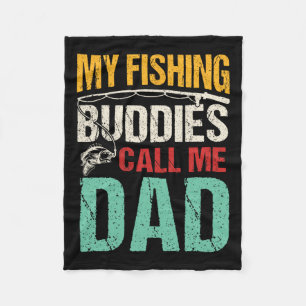 Meine Lieblings-Angelbuddies nennen mich Vater Fis Fleecedecke
