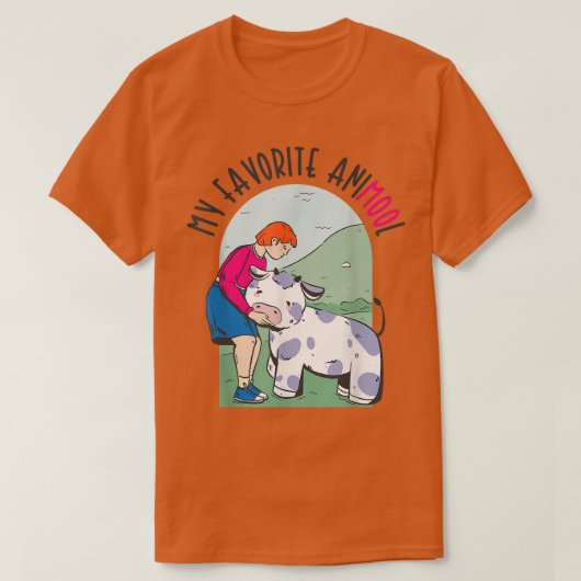 Meine Lieblings-Animool-Kuh-Landwirtschaft Ranche T-Shirt (Design vorne)