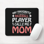 Meine Lieblings-Baseball-Player-Mama Funny Mütter Mousepad (Mit Mouse)