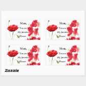 Meine Lieblings-Blume-Rechteckaufkleber Rechteckiger Aufkleber (Blatt)