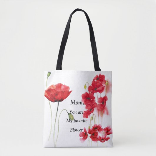 Meine Lieblings-Blume Tasche (Vorderseite)
