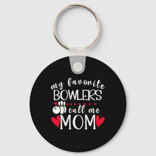 Meine Lieblings-Bowler nennen mich Mama Bowling Ma Schlüsselanhänger