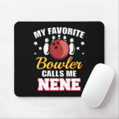 Meine Lieblings-Bowler nennt mich Nene Funny Bowli Mousepad (Mit Mouse)