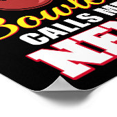 Meine Lieblings-Bowler nennt mich Nene Funny Bowli Poster (Ecke)