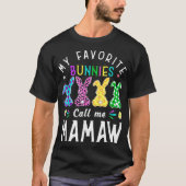 Meine Lieblings-Bunnies nennen mich Mamaw Bunny Eg T-Shirt (Vorderseite)