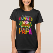 Meine Lieblings-Bunnies nennen mich Papa Niedliche T-Shirt (Vorderseite)