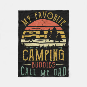 Meine Lieblings-Camping-Kumpels nennen mich Dad Vi Fleecedecke