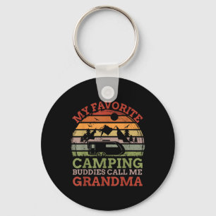 Meine Lieblings-Camping-Kumpels nennen mich Oma-Va Schlüsselanhänger