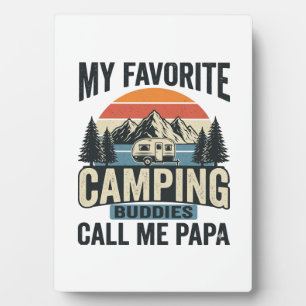 Meine Lieblings-Camping-Kumpels nennen mich Papa-S Fotoplatte