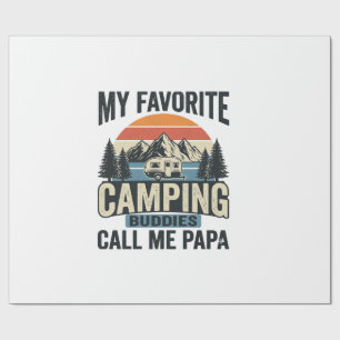 Meine Lieblings-Camping-Kumpels nennen mich Papa-S Geschenkpapier