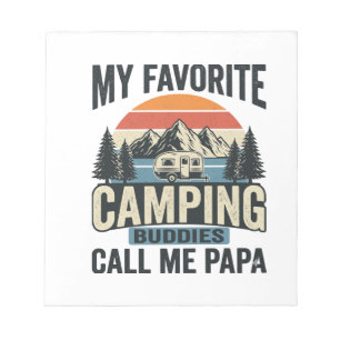 Meine Lieblings-Camping-Kumpels nennen mich Papa-S Notizblock