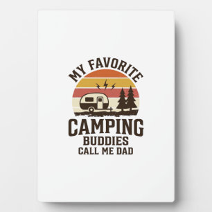 Meine Lieblings-Camping-Kumpels nennen mich Papa V Fotoplatte