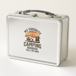 Meine Lieblings-Camping-Kumpels nennen mich Papa V Metall Brotdose
