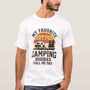 Meine Lieblings-Camping-Kumpels nennen mich Papa V T-Shirt