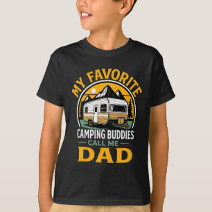 Meine Lieblings-Camping-Kumpels nennen mich Papa V T-Shirt