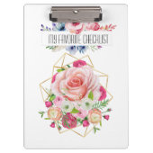 Meine Lieblings-Checkliste Klemmbrett (Vorderseite)