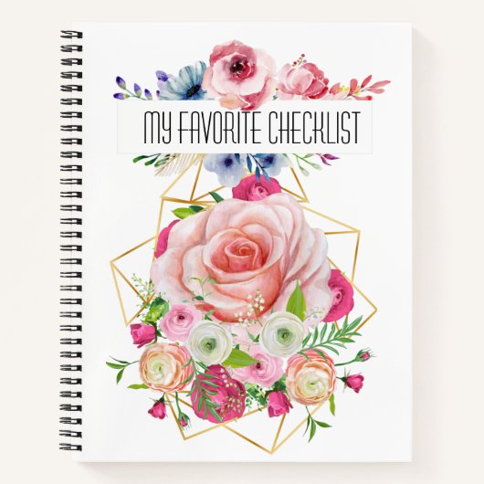 Meine Lieblings-Checkliste Notizblock (Vorderseite)