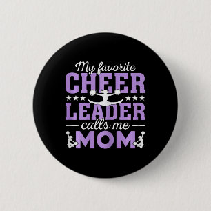 Meine Lieblings-Cheerleader nennt mich Mama Cheer Button