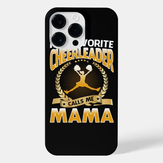 Meine Lieblings-Cheerleader nennt mich Mama Cheerl iPhone Hülle (Rückseite)