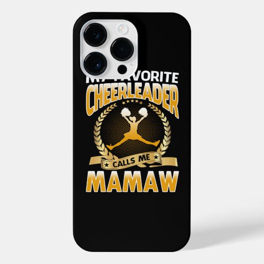 Meine Lieblings-Cheerleader nennt mich Mamaw Cheer iPhone Hülle (Rückseite)