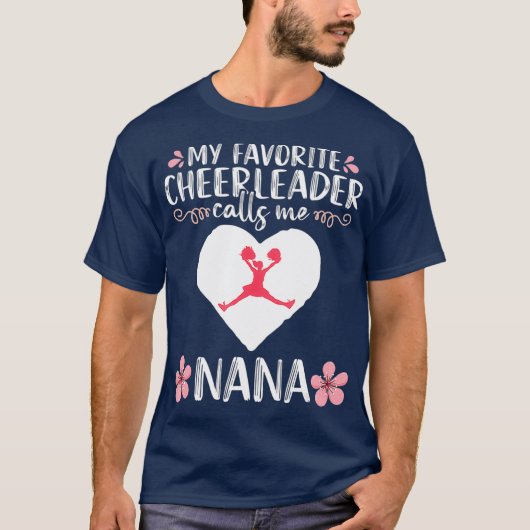 Meine Lieblings-Cheerleader nennt mich Nana Grandm T-Shirt (Vorderseite)