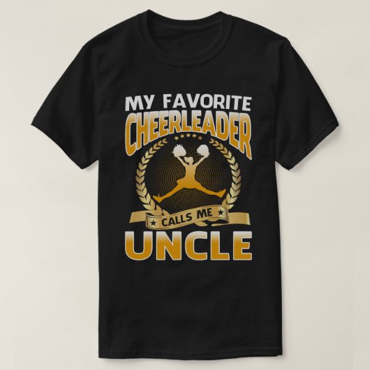 Meine Lieblings-Cheerleader nennt mich Onkel Cheer T-Shirt (Design vorne)