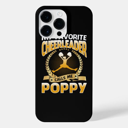Meine Lieblings-Cheerleader nennt mich Poppy Cheer iPhone Hülle (Rückseite)