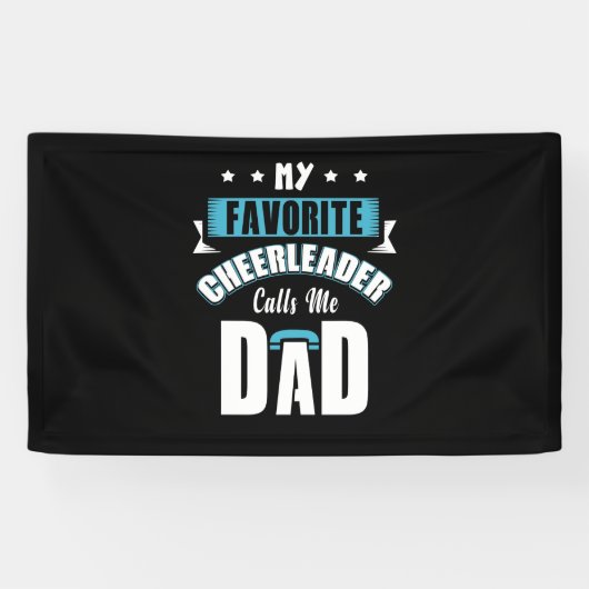 Meine Lieblings-Cheerleader nennt mich Vater Cheer Banner (Horizontal)