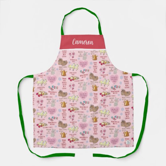 Meine Lieblings-Dinge Niedlich Nostalgisch Retro W Schürze (Vorderseite)