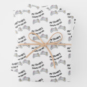 Meine Lieblings-Gaming-Partner-Wrapping-Papierblät Geschenkpapier Set (Beispiel)