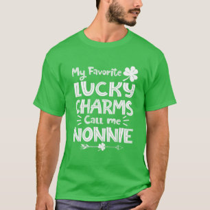 Meine Lieblings-Glücksbringer nennen mich Nonnie F T-Shirt