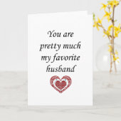 Meine Lieblings-Husband Valentine Karte (Gelbe Blume)