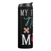 Meine Lieblings-Krankenschwester nennt mich Mama m Thermosbecher (Nach links gedreht)