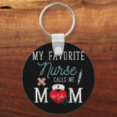 Meine Lieblings-Krankenschwester nennt mich Mama S Schlüsselanhänger (Vorderseite)