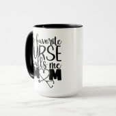 Meine Lieblings-Krankenschwester nennt mich Mama - Tasse (Vorderseite Links)