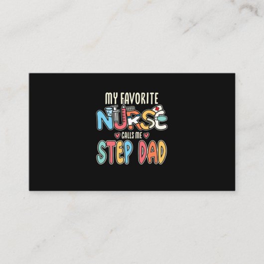 Meine Lieblings-Krankenschwester nennt mich Step-V Visitenkarte (Vorderseite)
