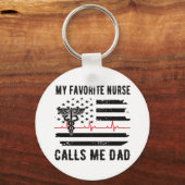 Meine Lieblings-Krankenschwester nennt mich Vater  Schlüsselanhänger (Vorderseite)