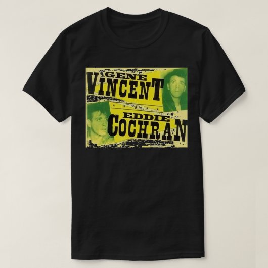 Meine Lieblings-Leute Eddie Cochran und Gene Vince T-Shirt (Design vorne)