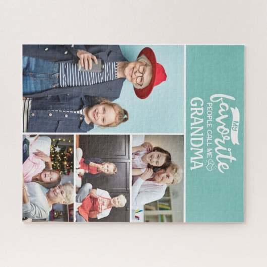 Meine Lieblings-Leute nennen mich| 4 Familienkolle Puzzle (Horizontal)