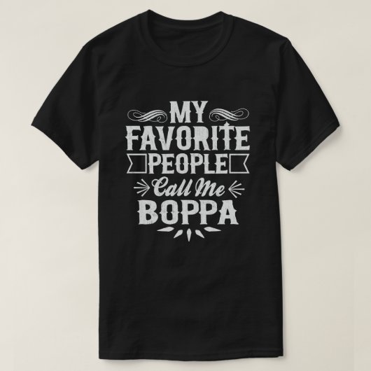 Meine Lieblings-Leute nennen mich Boppa Funny Opa T-Shirt (Design vorne)