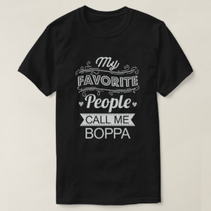 Meine Lieblings-Leute nennen mich Boppa Funny Opa  T-Shirt