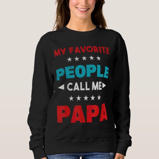 Meine Lieblings-Leute nennen mich Coolen Papa-Vate Sweatshirt (Vorderseite)