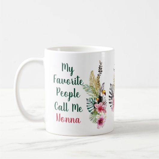 Meine Lieblings-Leute nennen mich Custom Aloha Tro Kaffeetasse (Links)