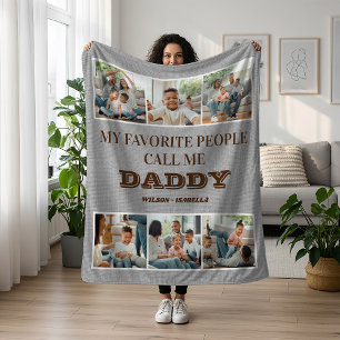 Meine Lieblings-Leute nennen mich Daddy Vatertag Fleecedecke