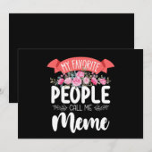 Meine Lieblings-Leute nennen mich den Muttertag Einladung (Vorne/Hinten)