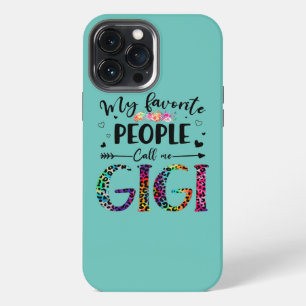 Meine Lieblings-Leute nennen mich Gigi Floral Leop iPhone 13 Pro Max Hülle