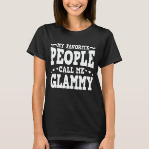 Meine Lieblings-Leute nennen mich Glammy Funny Oma T-Shirt